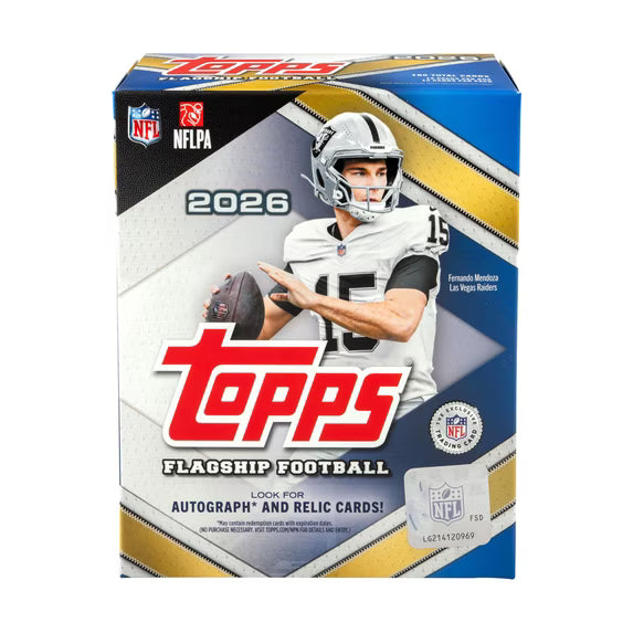 Topps Flagship NFL Football Mega Box 2026 Walmart Exclusivo
